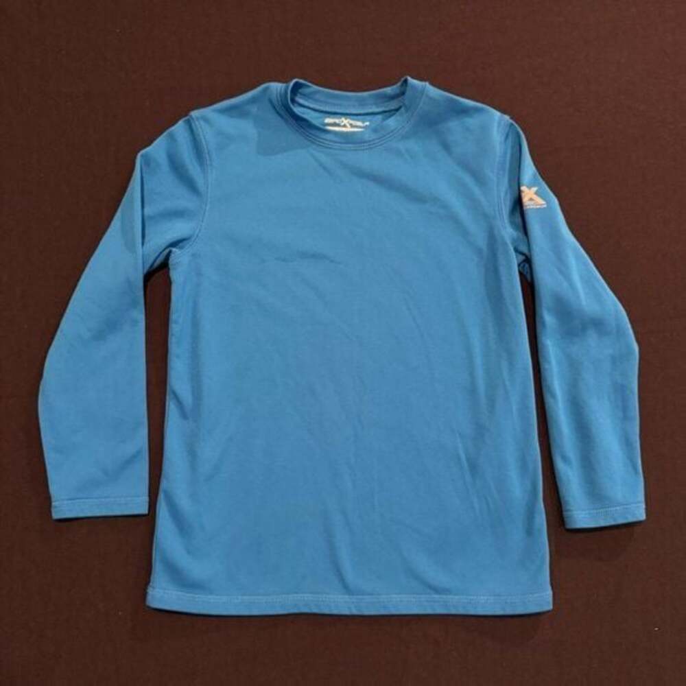 ZeroXposure Blue Dri-Tech Long Sleeve Shirt Boys Size Small 8